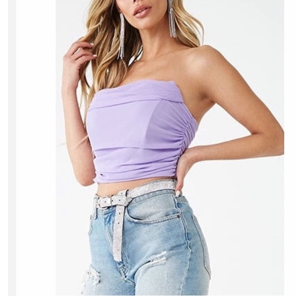 ruched tube top